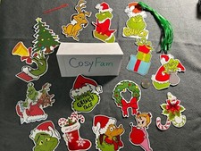 64/32 PC Merry Christmas Grinch Ornaments Tree Hanging Decoration Figure Pendant