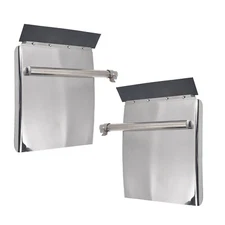 24" x 27" Stainless Steel Quarter Fender for Semi Truck Freightliner Volvo VNL