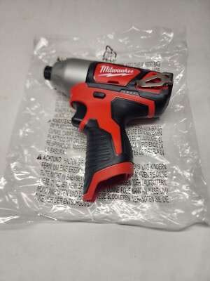 New M12 Milwaukee 2462-20 12V 12 Volt 1/4'' Hex Impact Driver Lithium