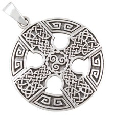 Keltisches Kreuz Anhänger Silber 925 Keltenkreuz  Wikinger Germanen Schmuck b621