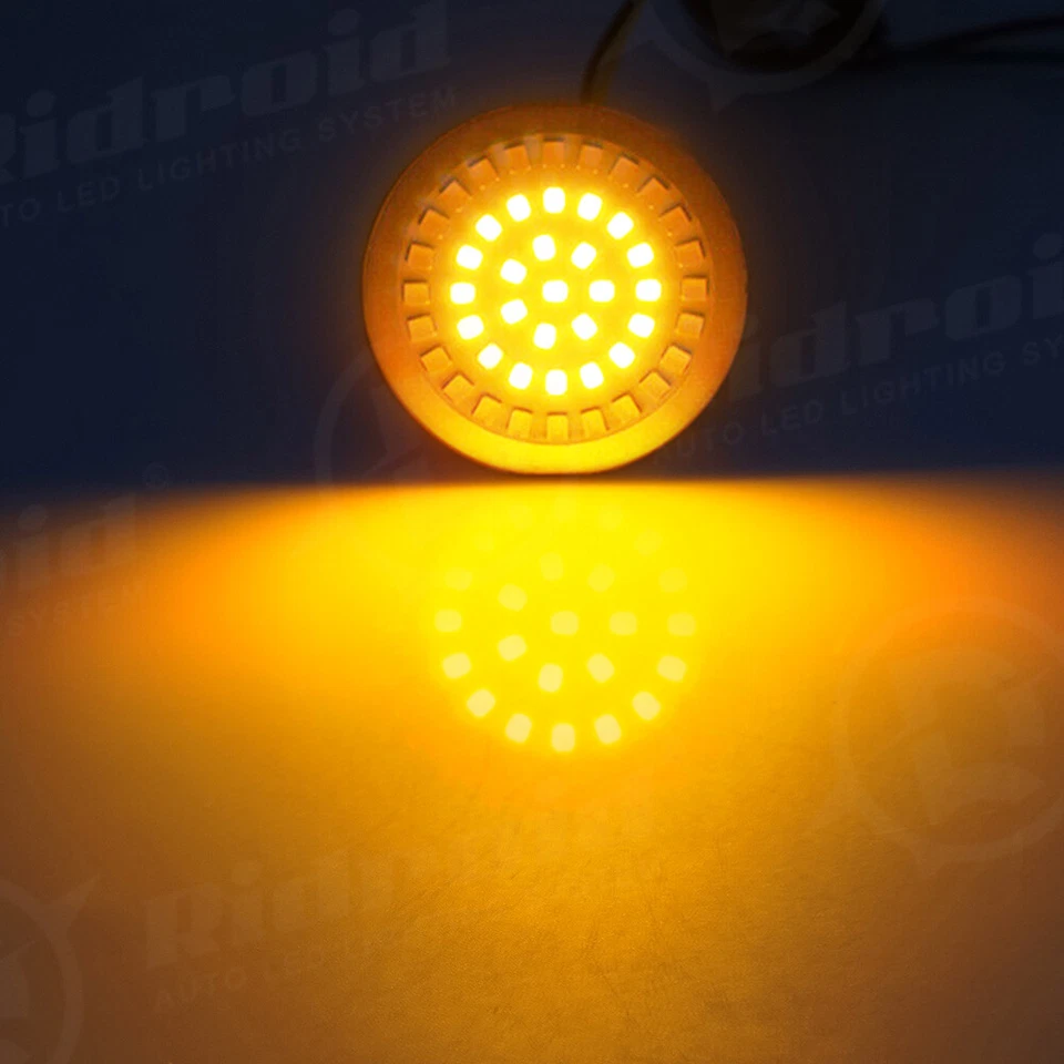 Luces LED de señal de giro 1157 lente de humo para Harley Touring Sportster Softail Dyna Foto 4 de 4