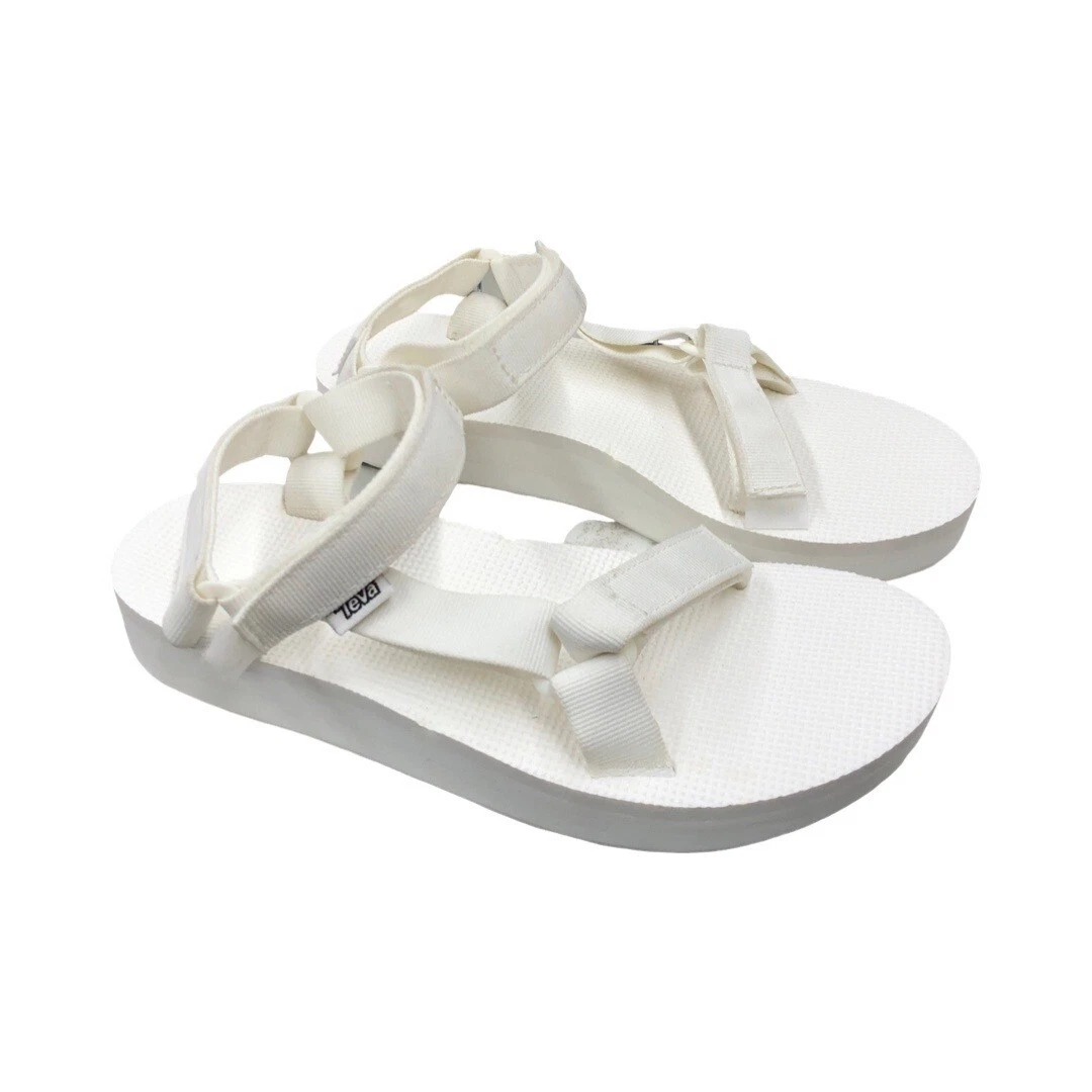 Teva Women's Midform Universal Bright White Sandals 1090969 Stains
