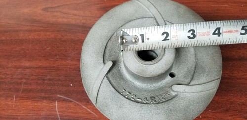 Impulsor cerrado de acero fundido, 2 paletas, 61⁄4"" OD - Imagen 6 de 6