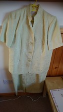 Roman Originals Yellow Floral Matching Jacket And Dress- Size 20 