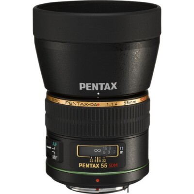 Pentax SMC DA* Objektiv 55 mm F1,4 SDM AF #21790 (Lagerbestand im Vereinigten Königreich) Ex. Display Schnäppchen klar