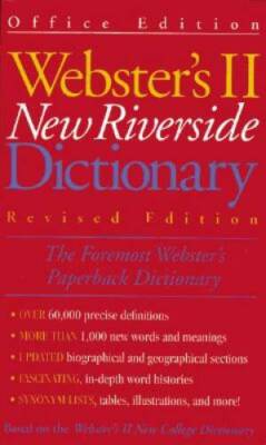 Webster's II New Riverside Dictionary-Revised Edition - Paperback - GOOD