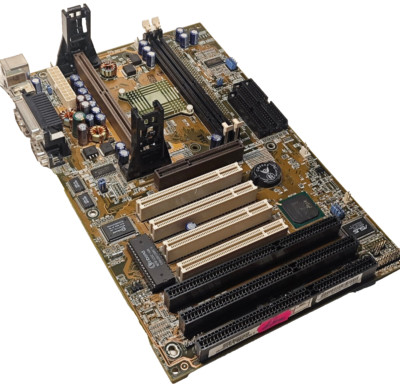 Slot 1 ATX ASUS P2-99 Overclockers Motherboard (440ZX) *Up to 150 MHz* + 128 MB