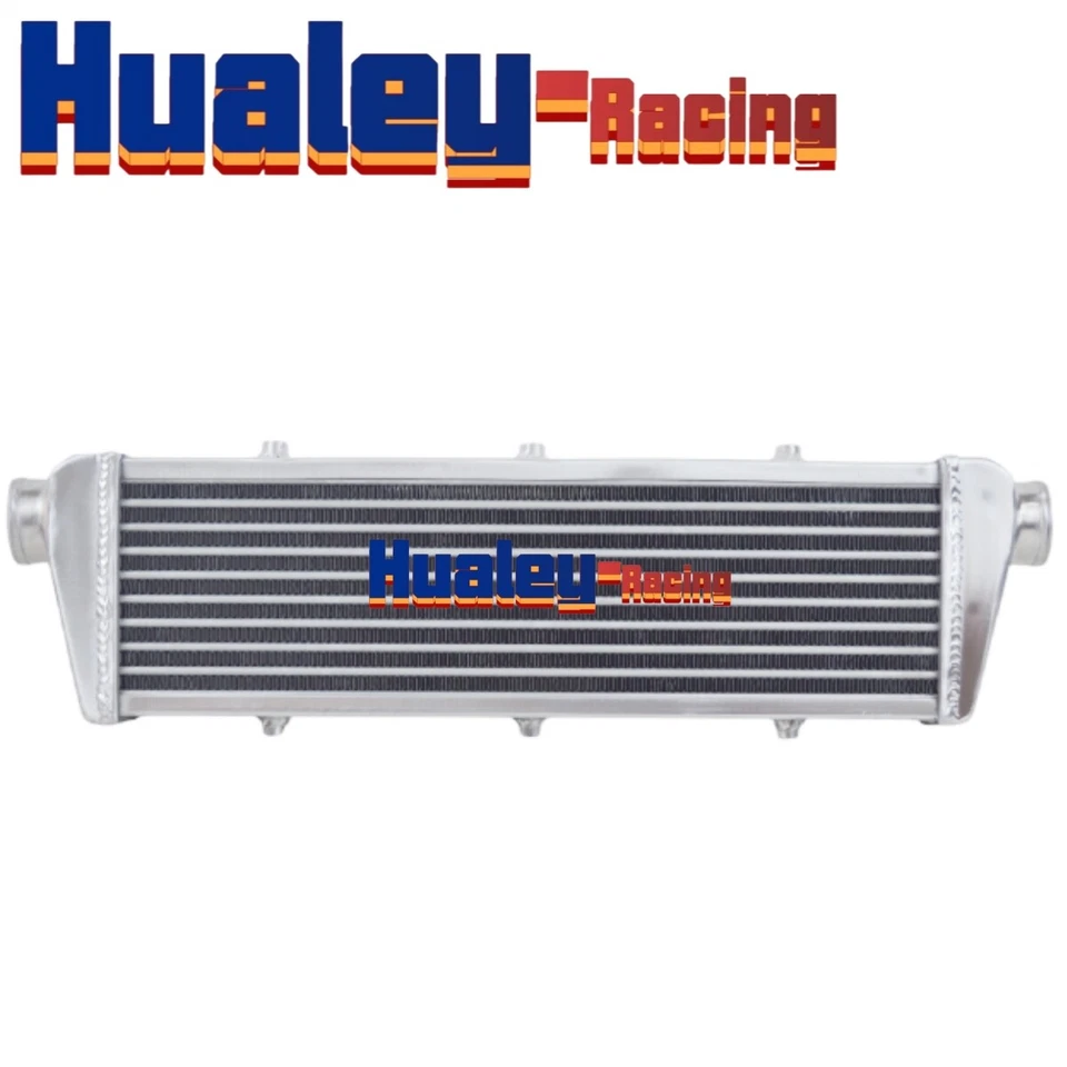 Intercooler universal 30,5*13*3,7" FMIC montaje frontal barra y placa turbo de aluminio Foto 3 de 4