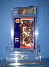 1991 FLEER MICHAEL JORDAN LEAGUE LEADERS BECKETT GRADING SERVICES 9 MINT