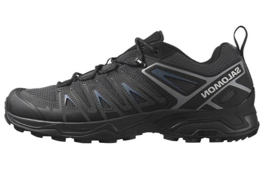 Salomon X Ultra Pioneer Hiking Shoes in Black Blue Ashes L47197200
