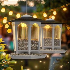 2 Pack Solar Bird Feeders for Outdoors Hanging - Attract Wild Birds  Cardinals