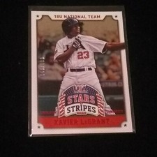2015 USA Baseball Stars and Stripes Longevity Ruby #99 Xavier LeGrant /199