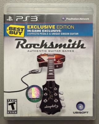 RockSmith Best Buy Edition - PlayStation 3 - Case, Disc & Manual - No Cord