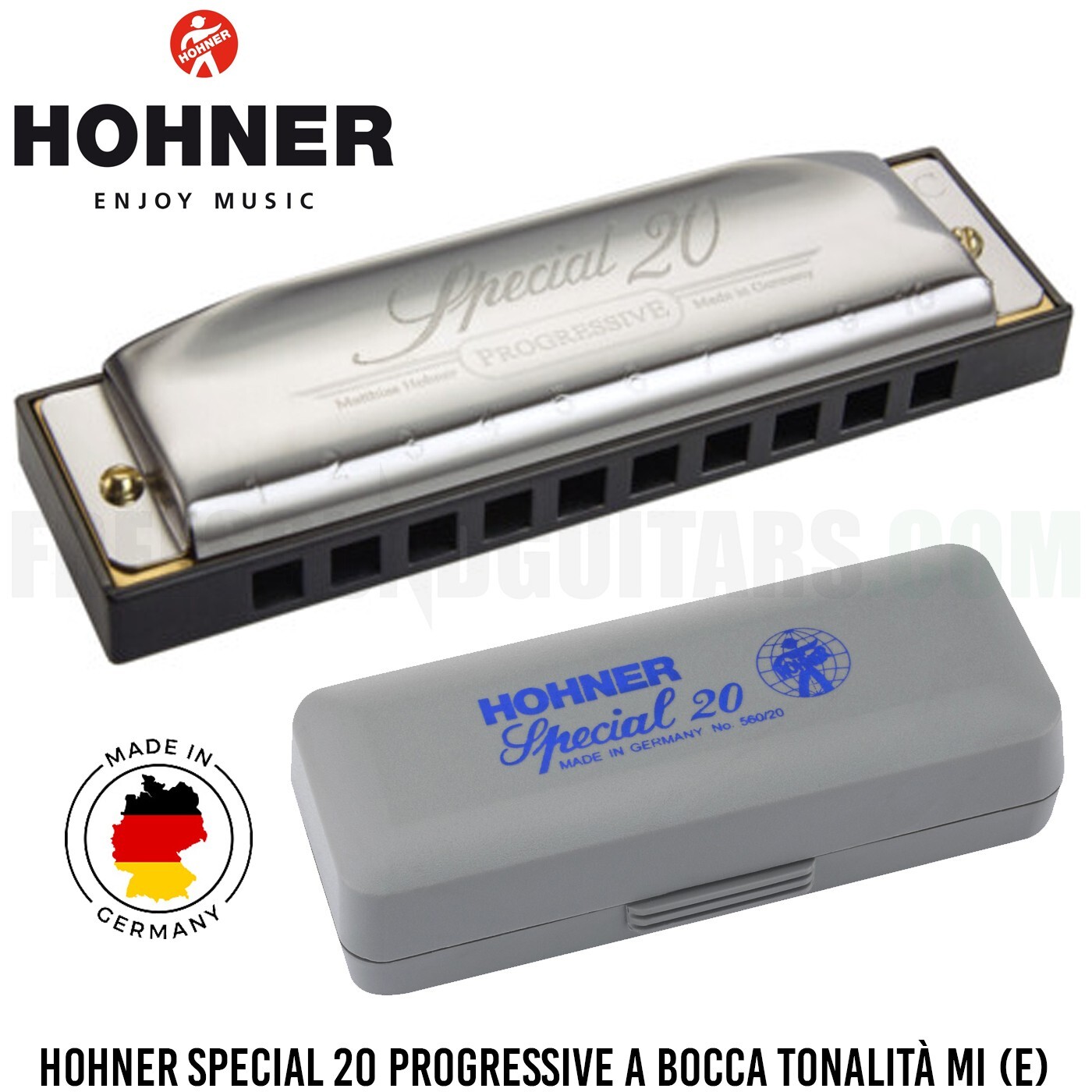Hohner Special 20 Progressive Armonica a bocca tonalità MI (E) con Custodia