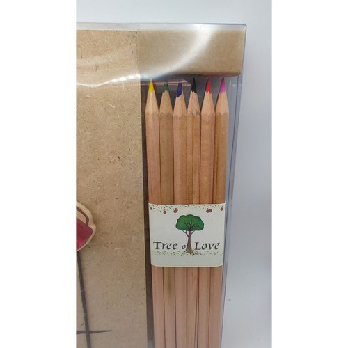 Lápices de colores con cuaderno de bocetos bloc de bocetos dibujo arte regalos para artistas jardinero - Imagen 2 de 4