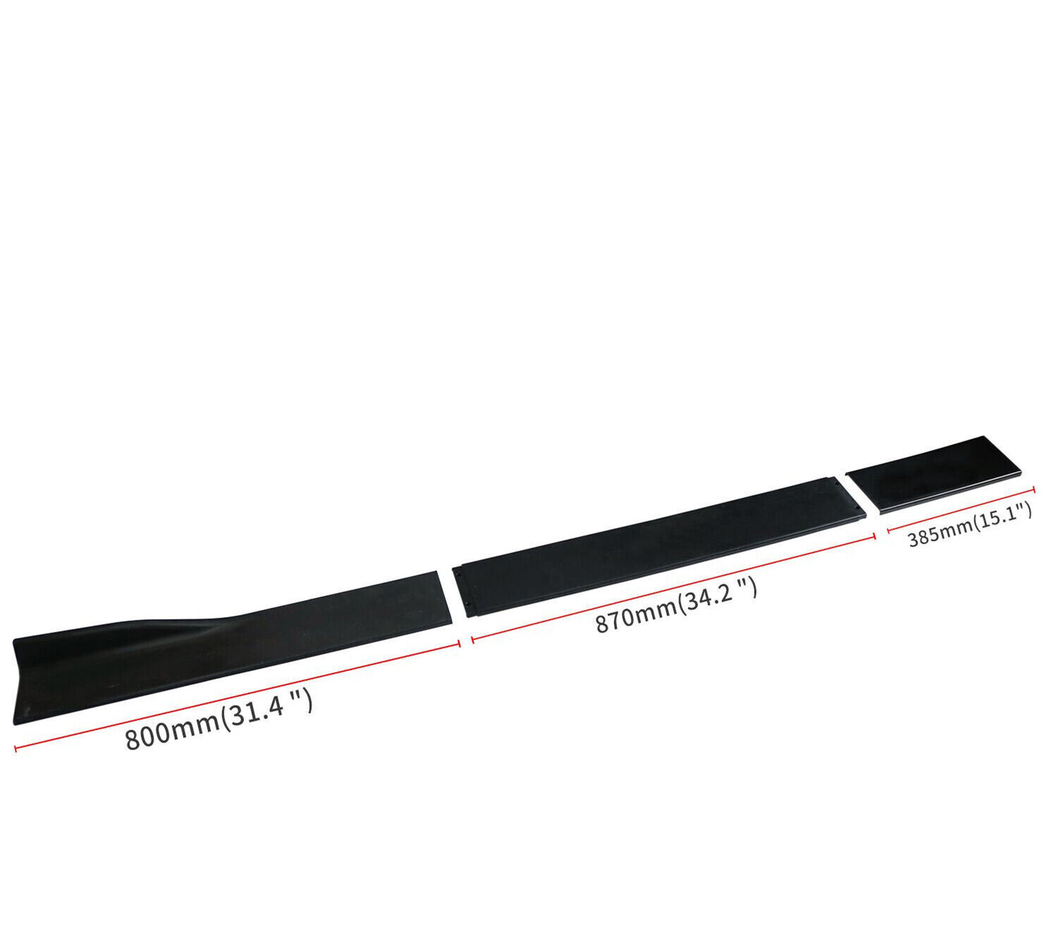 For 22-25 Subaru WRX ST-Style Gloss Black Front Lip+Side Skirts+Rear Diffuser