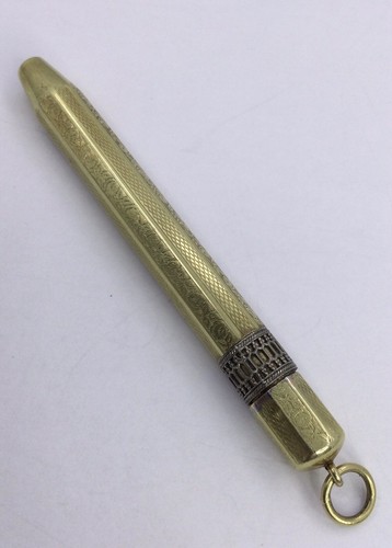 EXQUISITE MECHANICAL LARGE - FANCY GOLD FILLED PENCIL (V512) - Picture 8 of 11