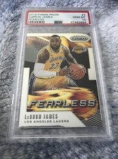 LeBron James 2019 PANINI PRIZM FEARLESS #3 PSA 10 - LAKERS