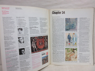 Group Lot of 6 Issues of History of the 20th Century Magazine 1968