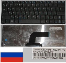 Tastiera qwerty Russo ASUS N10 N10E N10J Epc 1101HA V090262AS1 04GNS61KRU00-1