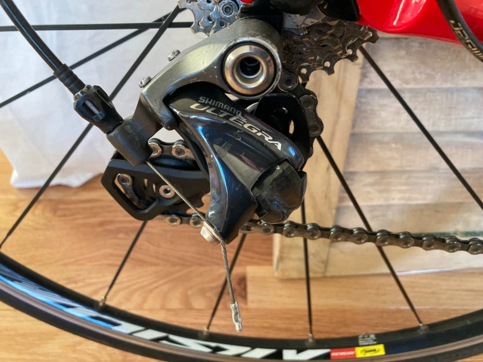 Bicicleta de carreras Ridley Dean RS Triatlón Tri TT Fibra de carbono pequeña Shimano Ultegra Foto 3 de 4