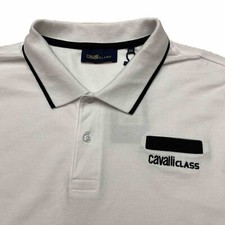 NWT Roberto Cavalli Class Woven Polo Shirt Cotton Blend Shirt Sz 2XL SLIM FIT