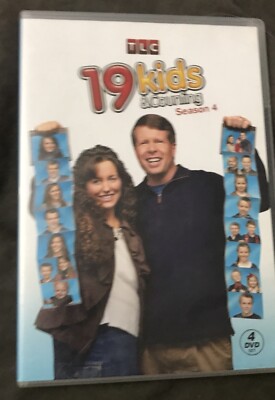 RARE/OOP 19 Kids & Counting Season 4  (4 DVD set) TLC The Duggar Family EUC