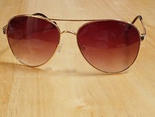Jessica Simpson J5999 Aviator Chain link Sunglasses Gold/Gradient Purple