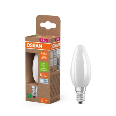 Osram E14 LED Kerzenlampe CLASSIC besonders effizient matt 3,8W wie 60W 4000K