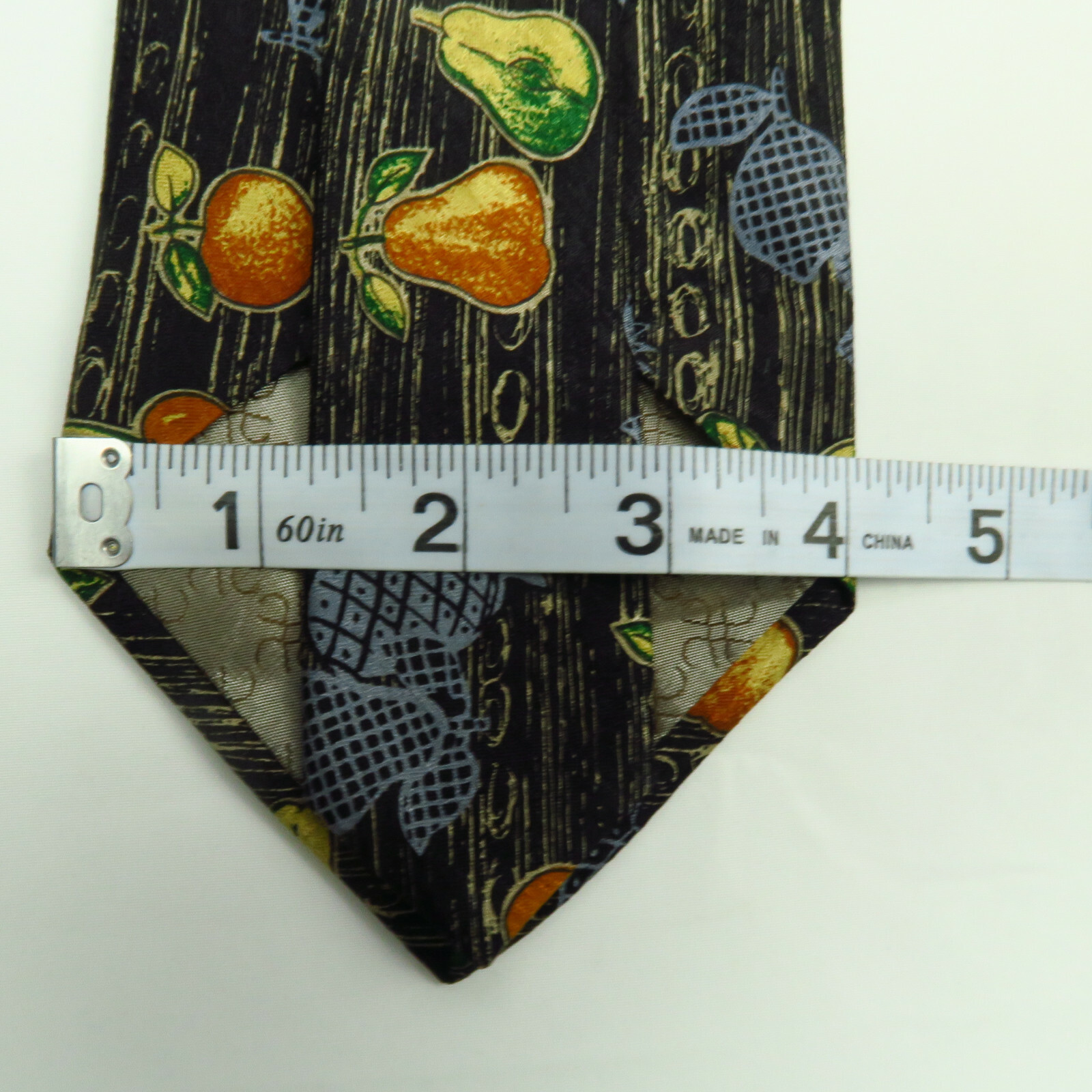 Tino Cosma Mens Neck Tie Floral Fruit Pattern Pea… - image 7