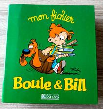 superbe RARE mon fichier classeur BOULE et BILL  ATLAS ROBA + de 500 fiches 1999