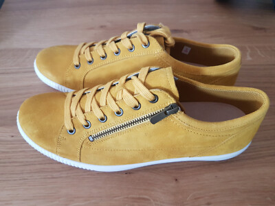 LEGERO Tanaro 4.0 Damen Schnürer, Leder, sunshine gelb, Größe 8,5 42 1/2 Weite G