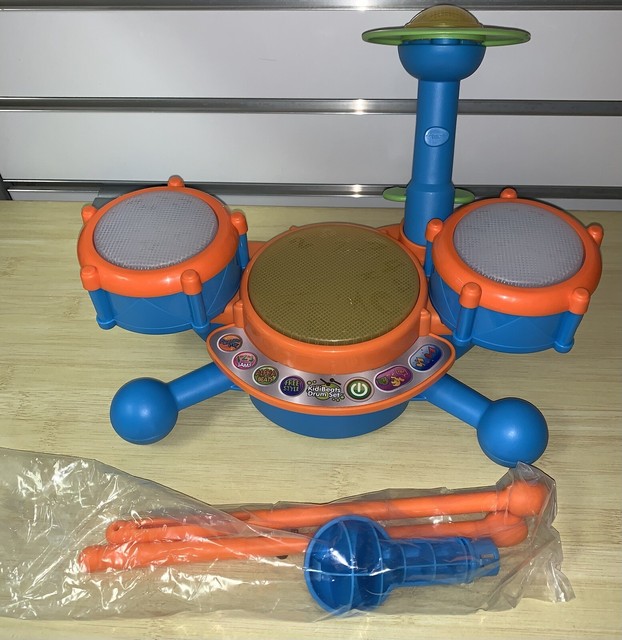 VTech 80134401 KidiBeats Frustration Free Packaging Toy Drum Set for