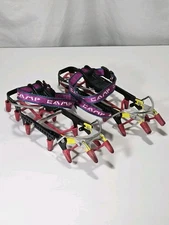 Vintage C.A.M.P Italian Made Hinged Crampons With Straps & Salewa Spike Guards