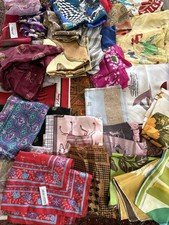 Vintage Lot Of 32 Scarves Silk And Acetate See Description For Designers