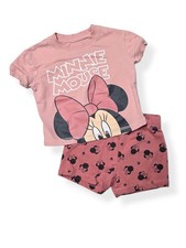 DISNEY Minnie Mouse Pink Short Set, Toddler Girls size 2T