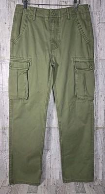 Levi's Ace Cargo Pants 29x32 Mens Green Cargo Pockets NEW