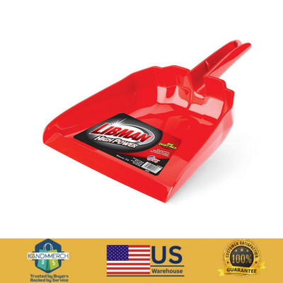Libman Heavy-Duty Big Dust Pan   13 in. Wide Red