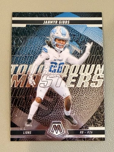 2025 Panini Mosaic - Touchdown Masters Jahmyr Gibbs #6 Brown Mosaic