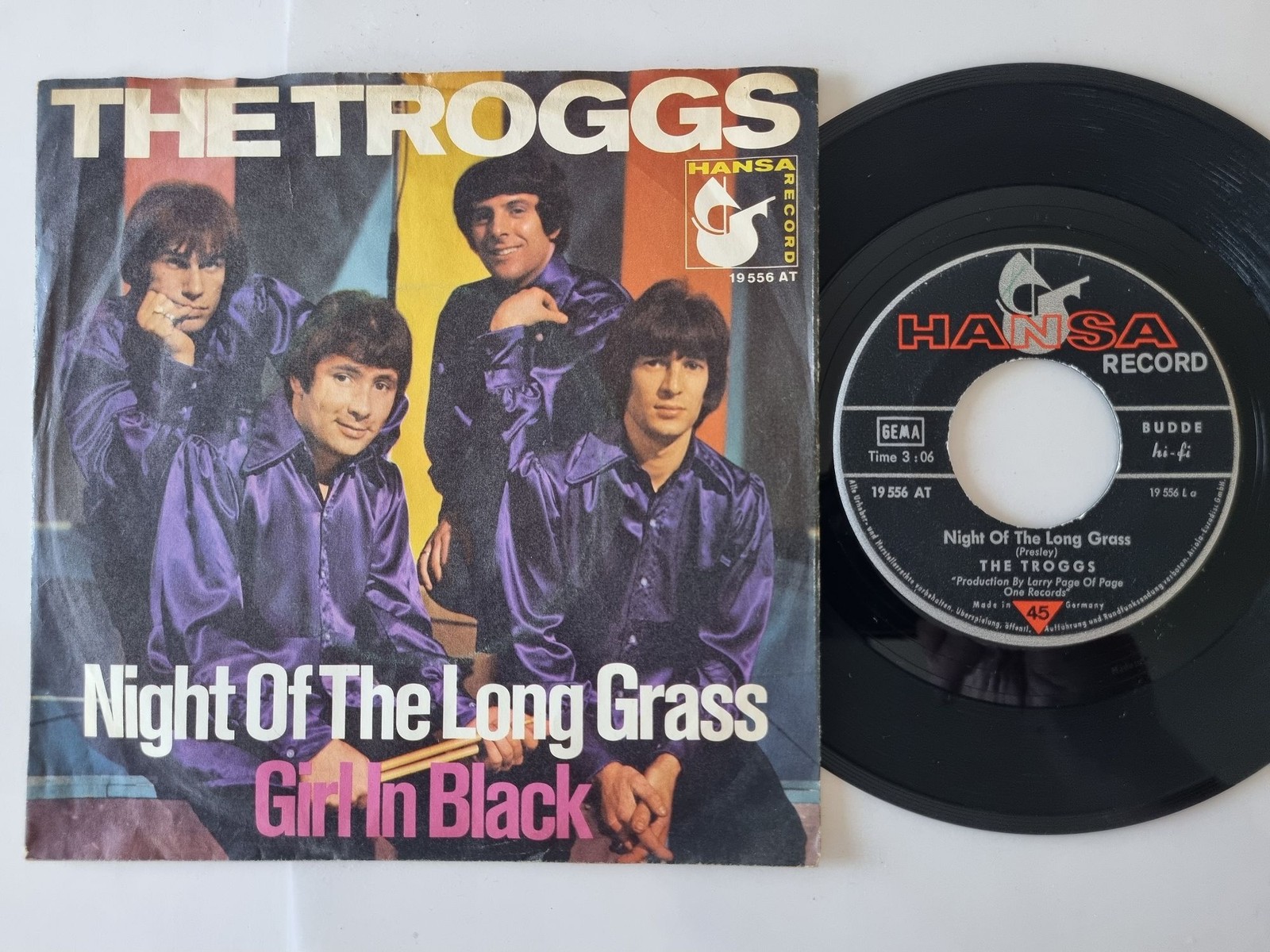 The Troggs - Night Of The Long Grass 7'' Vinyl Germany
