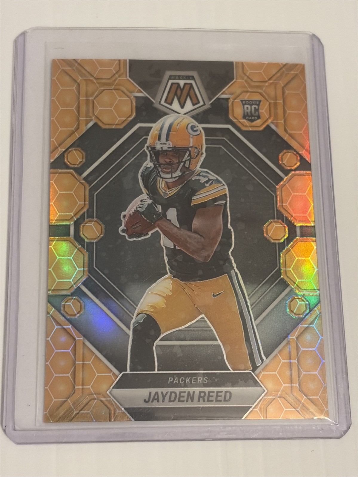 2023 Panini Mosaic - Rookies Honeycomb Prizm #333 Jayden Reed (RC)