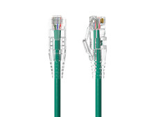 10ft Slim Cat6 28AWG UTP Ethernet Network Patch Cable Snagless, Green