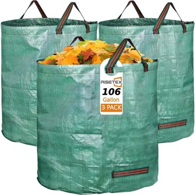 Leaf Collector 3-Pack | 106Gal Eco-Friendly Reusable Leaf Bags | Heavy-Duty S...