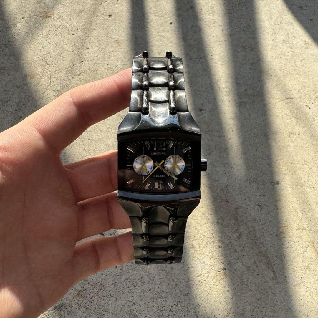 Diesel Watch Battery Powered Y2k Analog-digital Chronograph