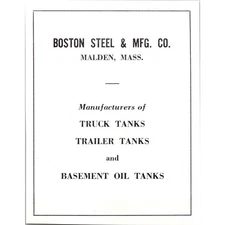 Boston Steel & Mfg. Co. Truck Tanks Malden MA 1950 Boston MA Ad SAH2-M14