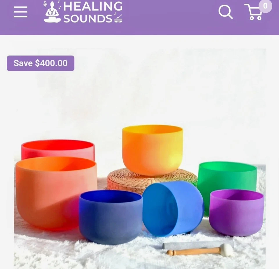 Conjunto completo de tigela de canto com martelo e almofada ~ Om Mani para meditação - Imagem 3 de 4