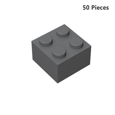 Part # 3003 Brick 2X2 Dark Gray Building Pieces BULK LOT Bricks 50 PCS NEW
