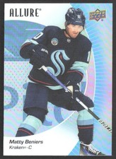 Matty Beniers 2023-24 Upper Deck Allure #56 Seattle Kraken