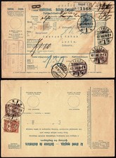 Hungary 1901 Parcel Card, Szeged to Le Locle Switzerland, 93f Mixed Franking