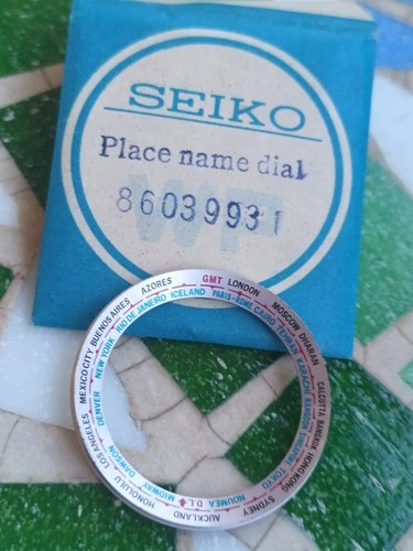 Vintage Watch Seiko GMT World Time 6117-6400 Dial "Error" Part 8603-9931 NOS